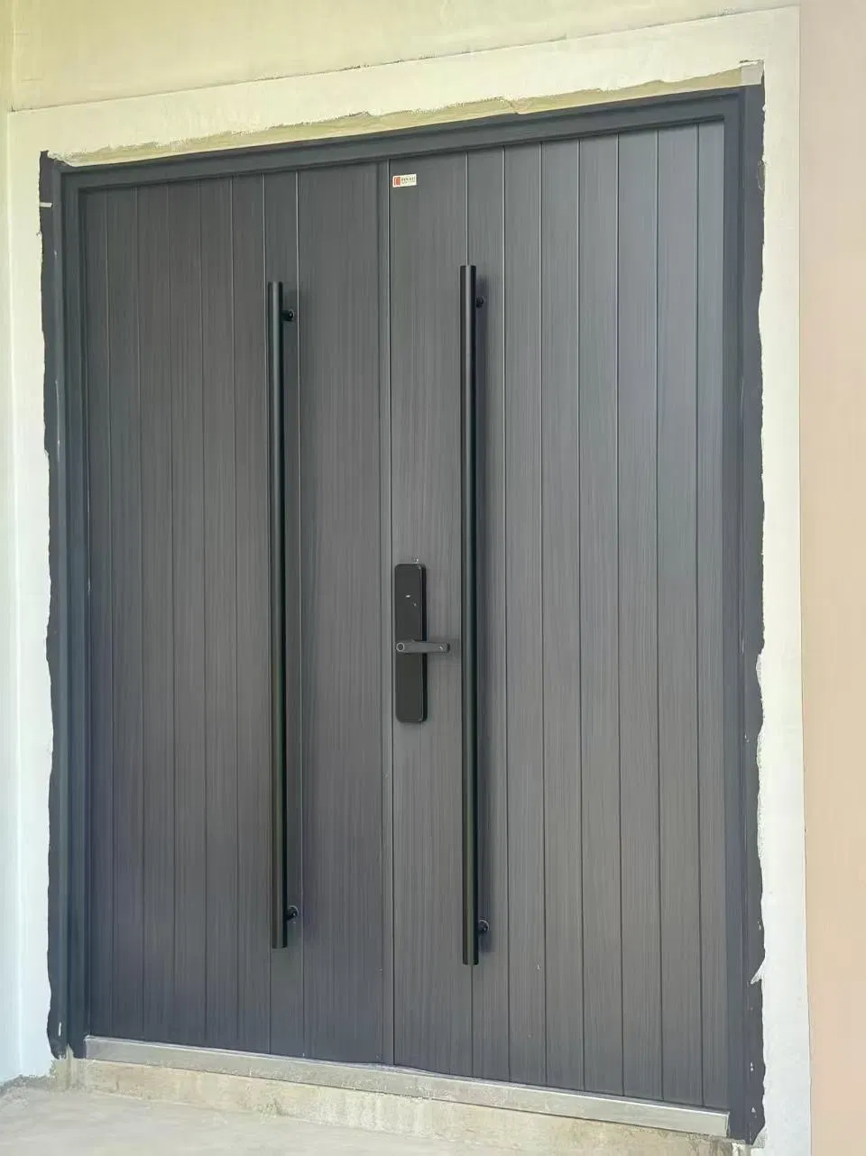 Double Front Entry Exterior Doors with Anti-Theft Steel Construction for Home Security-Contemporary Design