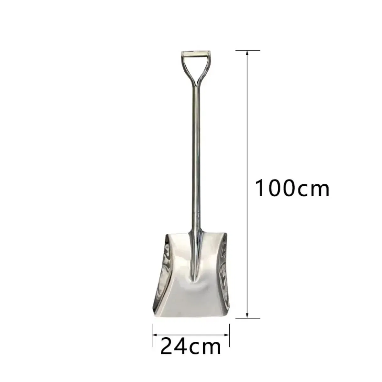 Flat Blade Shovel Tool for Soil Leveling Gardening and Ground Preparation Tasks