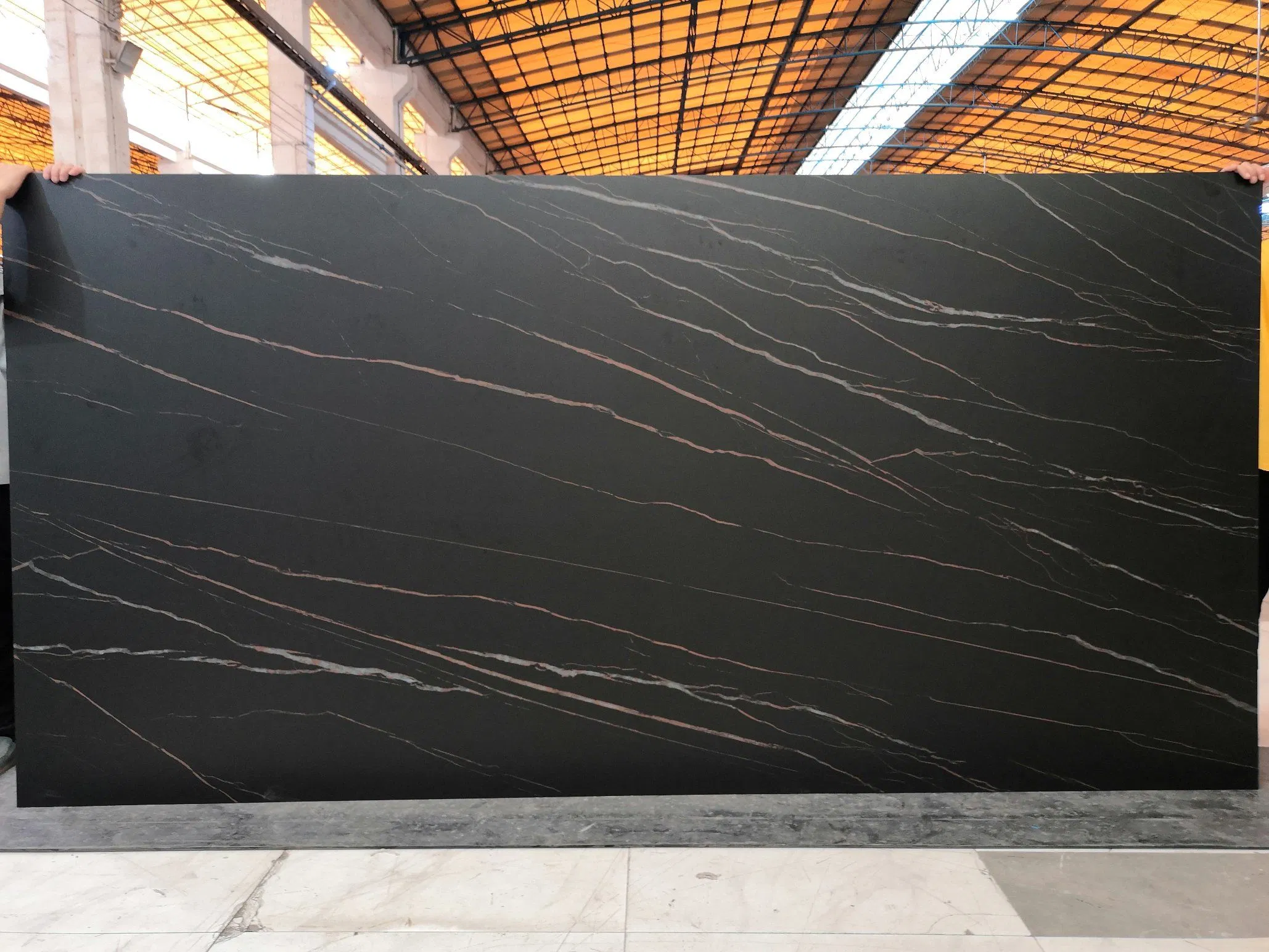 Black Marquina Matt Glossy Sintered Stone Slabs Porcelain Tiles Marble Surface Interior Outdoor Decorations 12mm Thickness Italian Porcelain