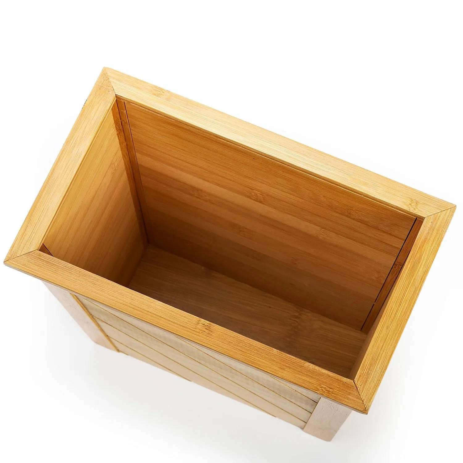 Bamboo Living Room Bedroom Trash Can