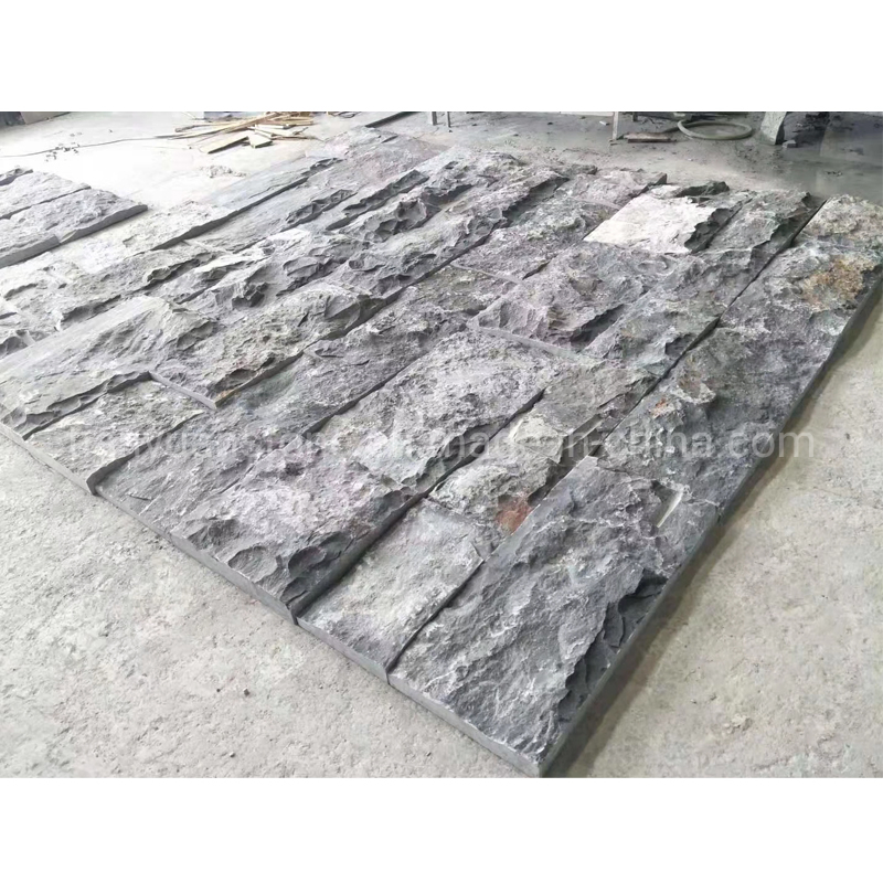 Exterior Spllit Face Bluestone Wall Stone, Blue Limestone Wall Strip Tile
