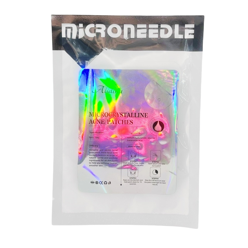 OEM White Microneedles Anti Aging Eye Patch Round Acne Pimple Patch Dissolved Micro Needle Acne Dark Spot Removal Patch