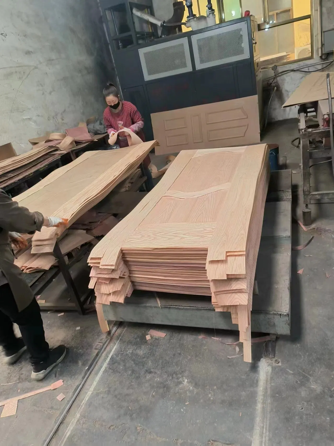 MDF Moulded Door Skin, Wood Grain Melamine Molded Door Skin