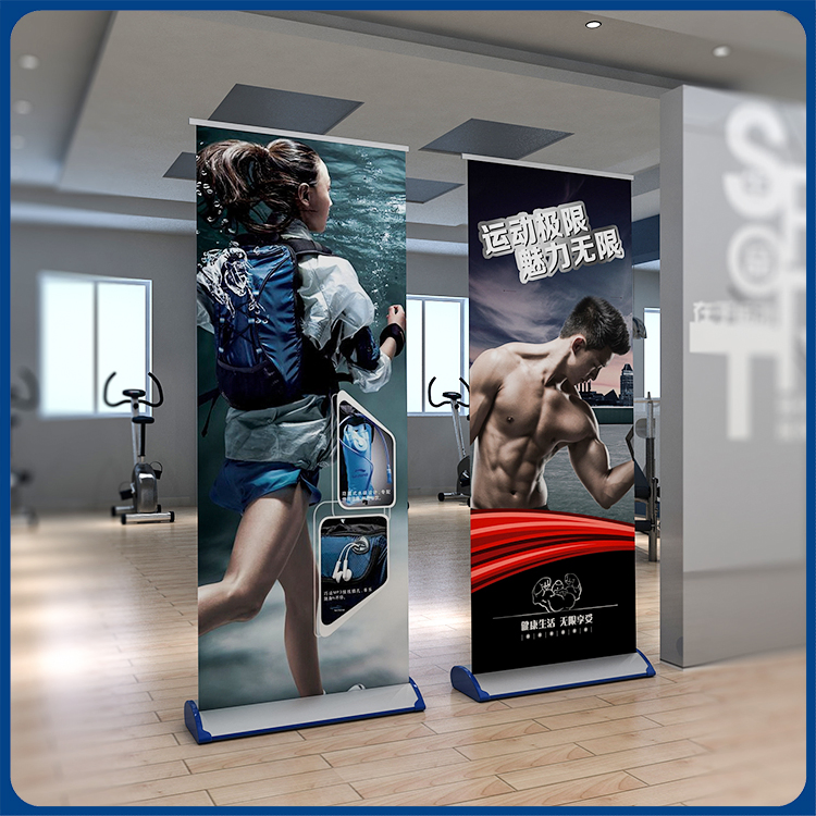 Wide Base Aluminum Roll up Stand Manufacturer for Outdoor Advertising