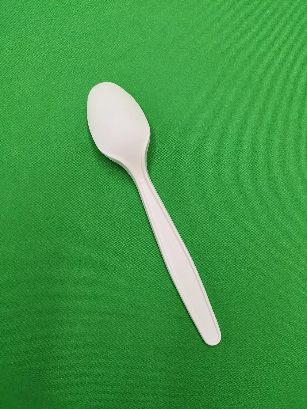 Disposable Spoon, Biodegradable, Made of Cornstarch, White, 16cm