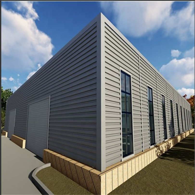 Free CAD Design Large Span Prefabricated Hot Dipped Galvanized Industrial Building Construction Metal Plants Portal Frame Prefab Light Steel Structure Workshop