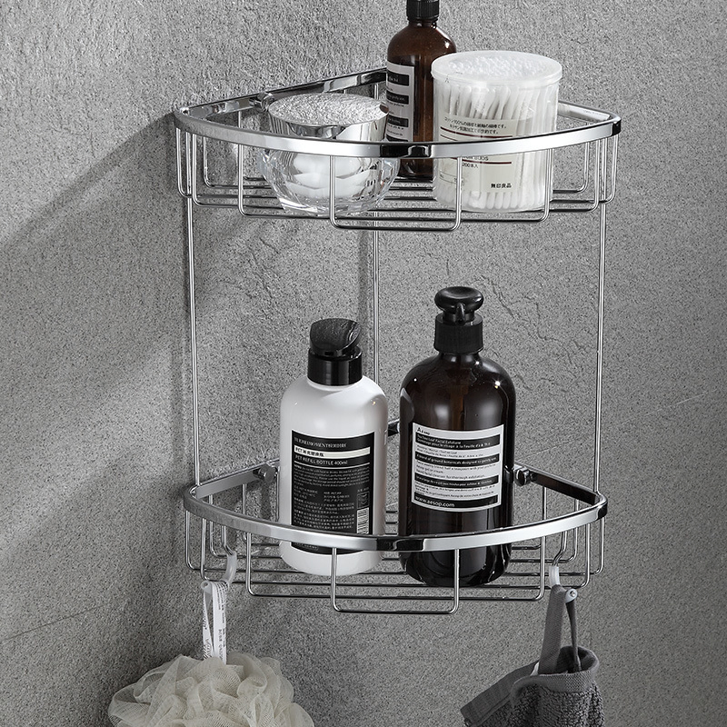 Rust-Proof Bathroom Organizer Rack Shower Bathroom Corner Rack