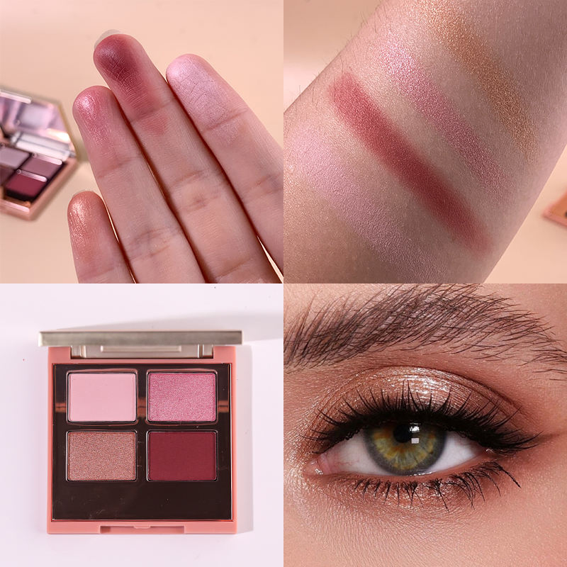 Factory Price Custom 6colors New Private Label High Pigment Nude Color Vegan Eye Makeup Cosmetic Eyeshadow Palette
