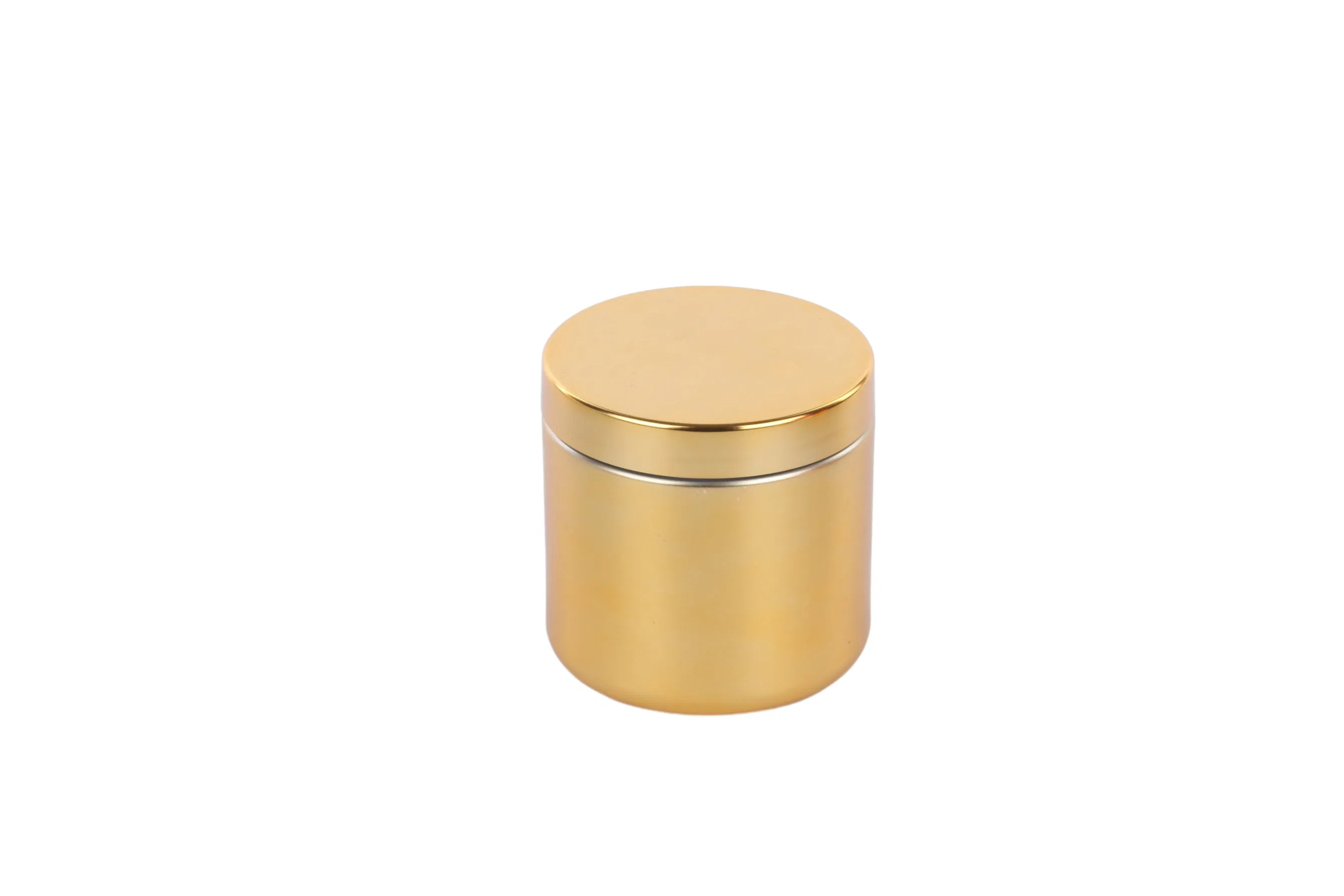 16oz Chromed HDPE Plastic Package Canister with Plastic Lid