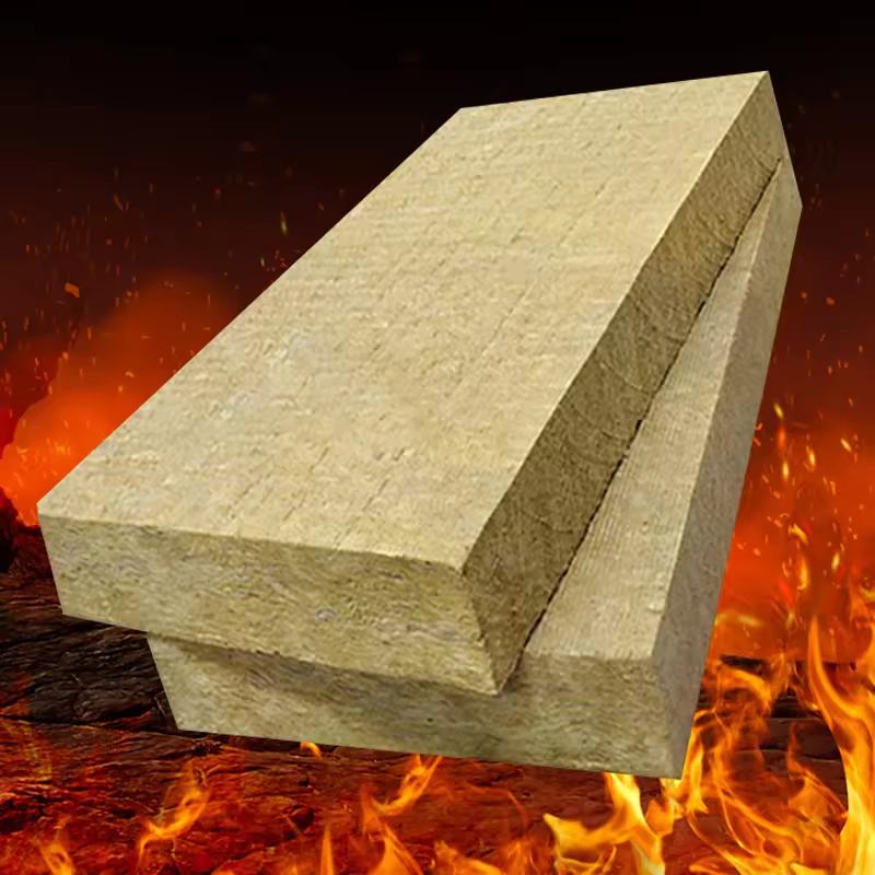 Guangdong Fire Protection Wholesale Eco-Friendly Building Exterior Fireproof Waterproof Soundproof Flame Retardant Rock Wool Board with R3.0 Insulation