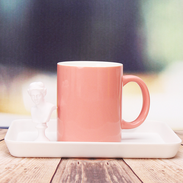 Fashion 10oz 11oz 12oz Blue White Black Sublimation Ceramic Mug Yellow