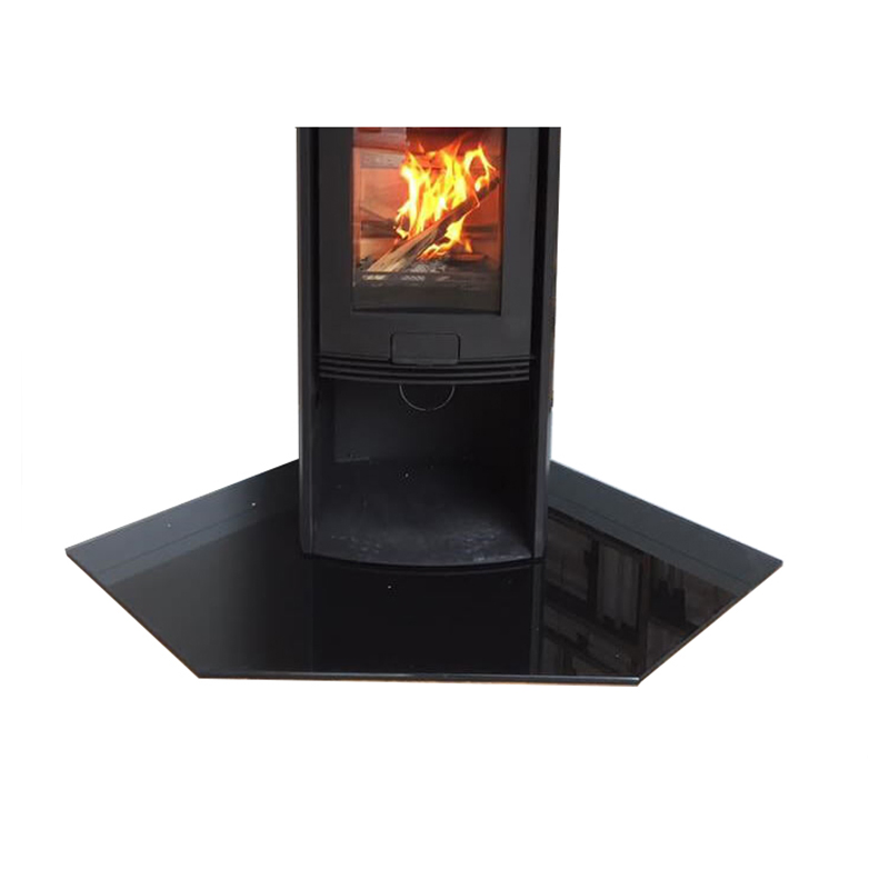 Black Granite Stone Fireplace Square Corner Hearth as Fireplace Parts, Fireplace Sets & Accessories