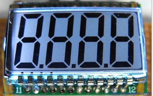 Single 4 Digit 7 Segment Blue LED Display for Industry