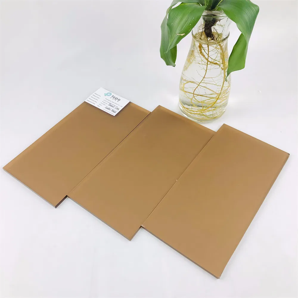 4mm-12mm Dark Bronze Acid Etched Frosted Glass for Windows and Doors (FG-TP)