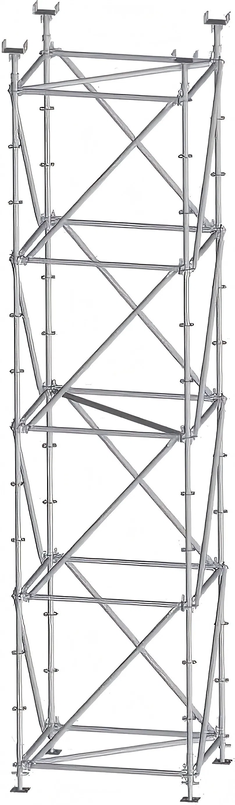 Durable Galvanized Steel Ringlock Scaffolding for Safe Building Projects
