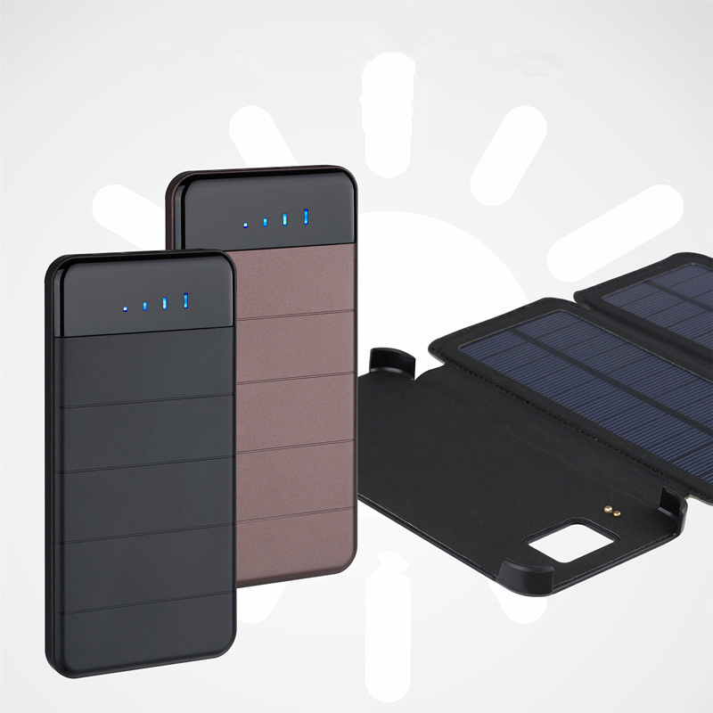 Солнечная павербанк-сумка 10000mAh с USB и LED