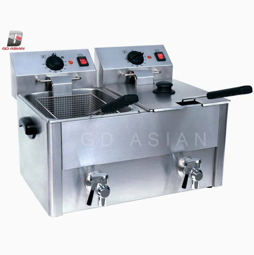 Electric Fryer 6L Stainless Steel for Food Equipment