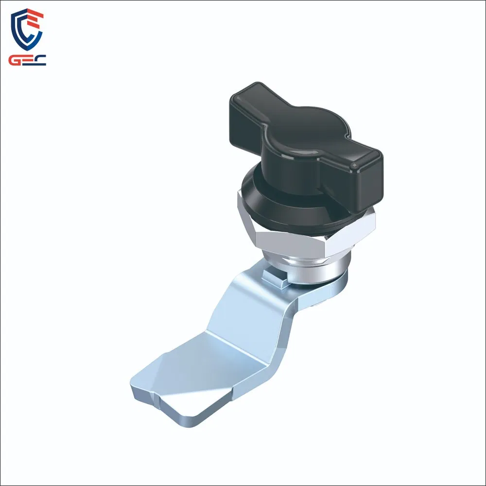 Ms722 Black Wing-Handle Keyless Quarter-Turn Cam Lock, Electrical Enclosure Mount