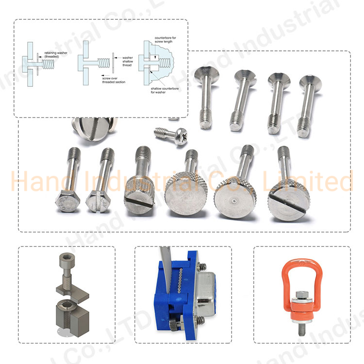 Satinless Steel 304 M5*10 Hexagon Socket Cap Head Captive Screw
