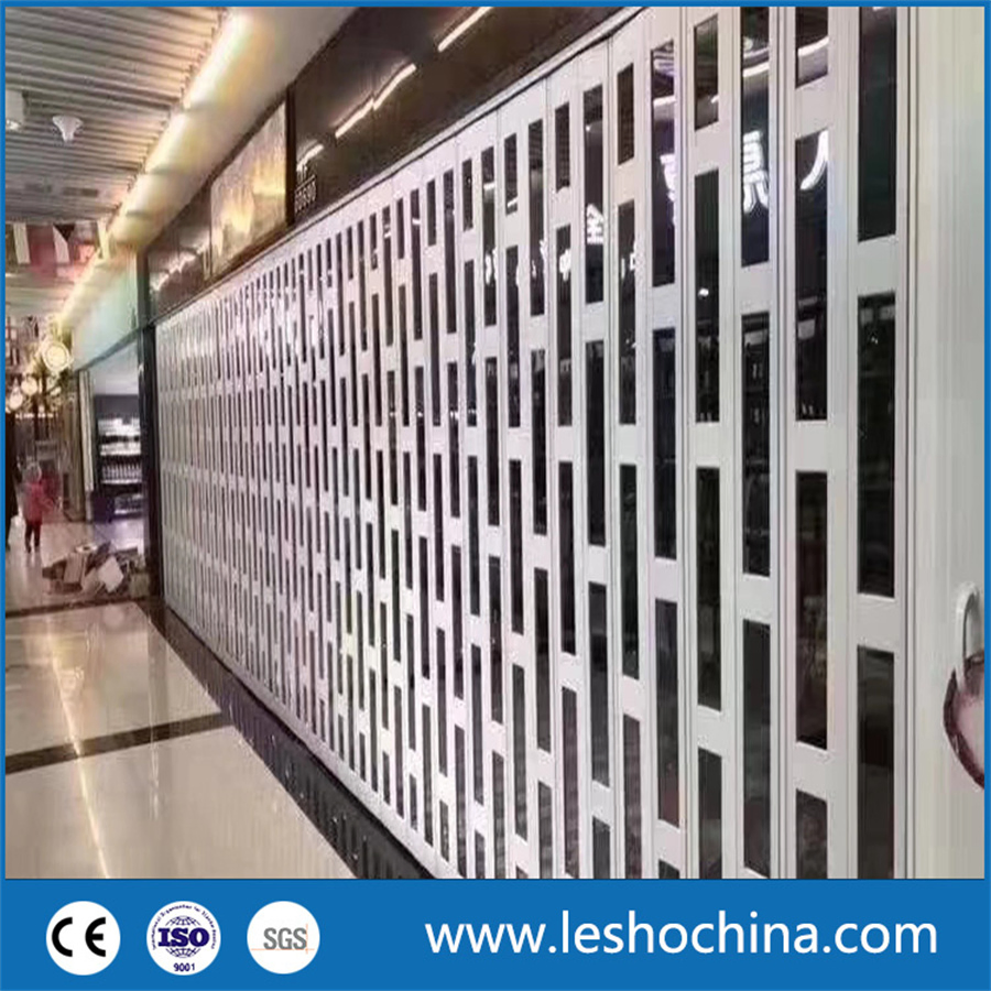 Shop Front Commerical Polycarbonate Transparent Folding Door