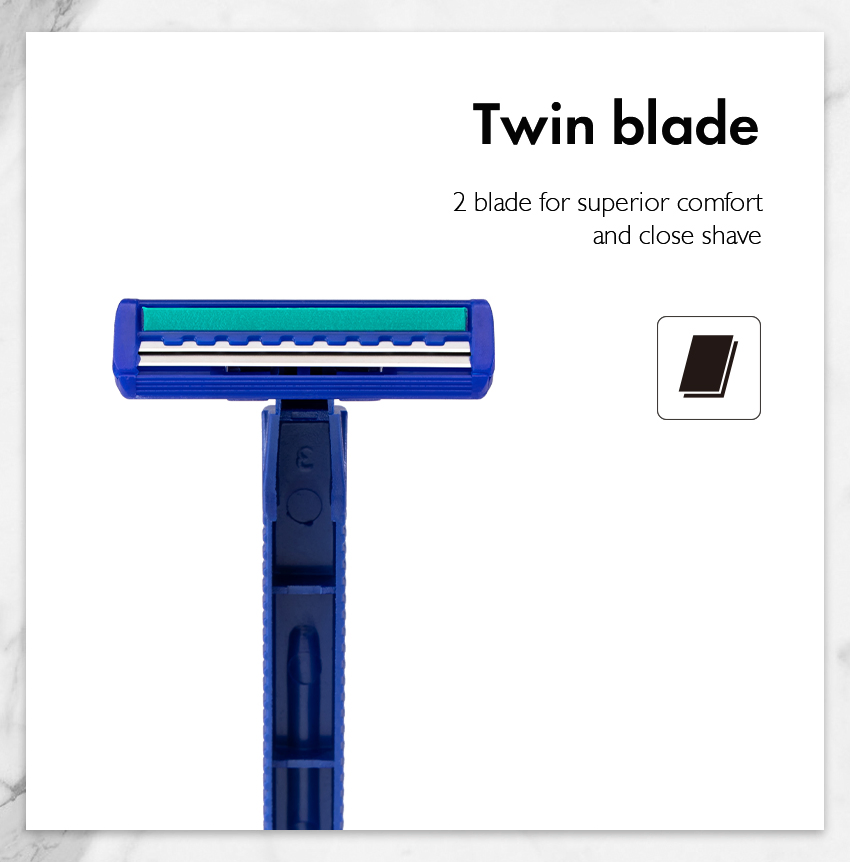 Hotel Plastic Grip Disposable Shaving for Women Razor