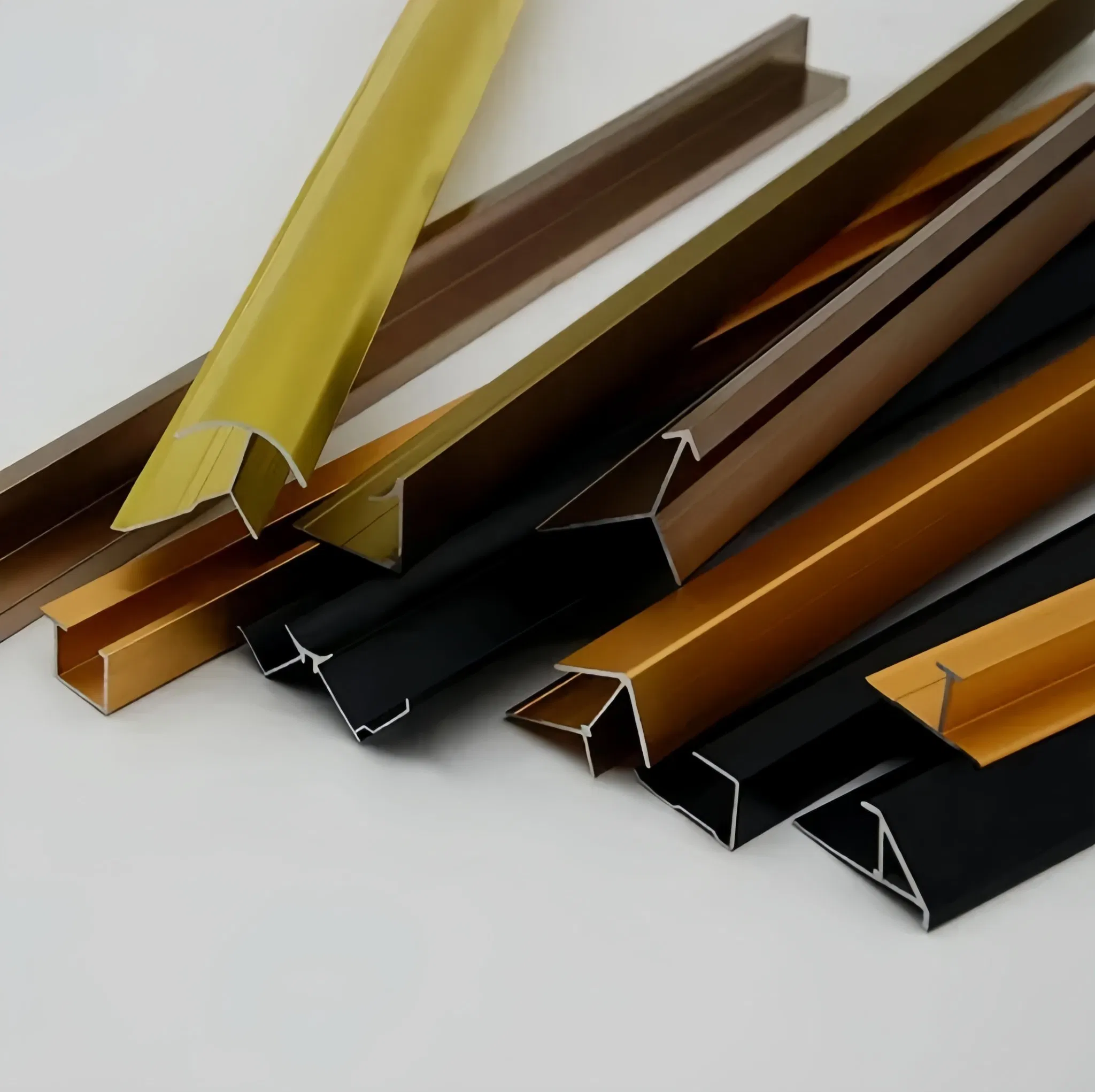 Decorative Edge Corner Aluminum Curved Ceramic Tile Trim Boarder Strip