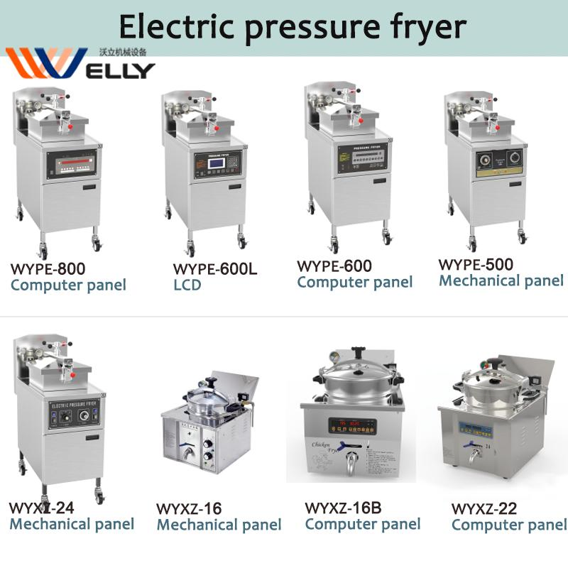 Commercial Automated Vacuum Propane Chicken Pressure Deep Fryer Machine