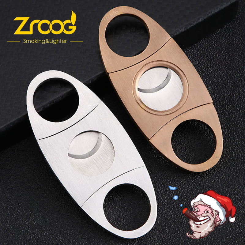 Cigar Holder V Cut Cutter Double Cut Blades Cigar Clipper