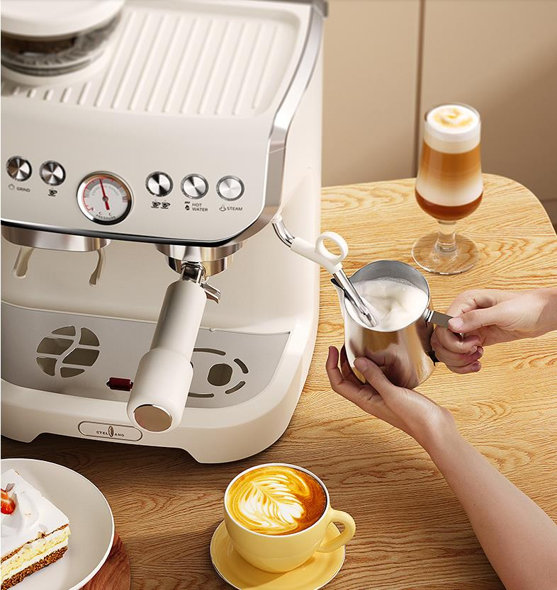 15 Bar Pump Automatic Espresso Coffee Machine Maker with Grinding