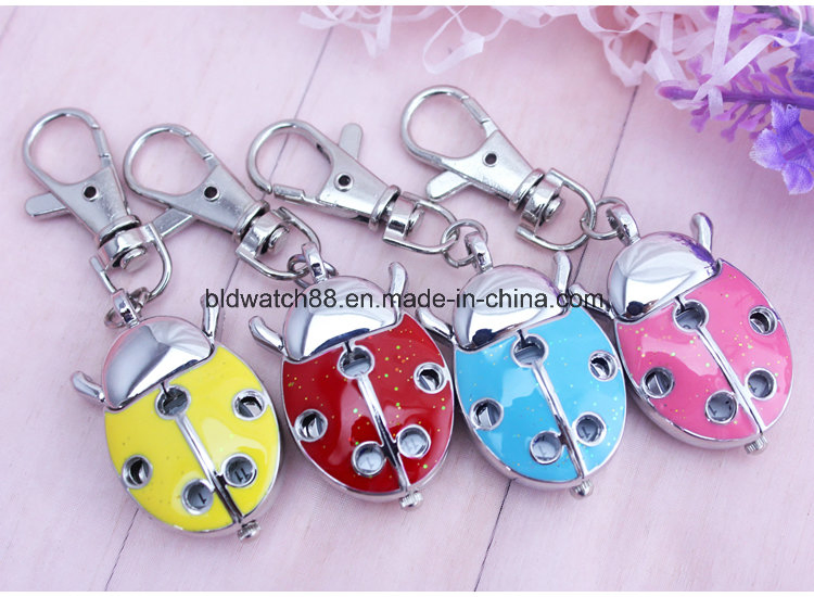 Promotion Cute Owl Shaped Keychain Watch Key Ring Watches for Gift
