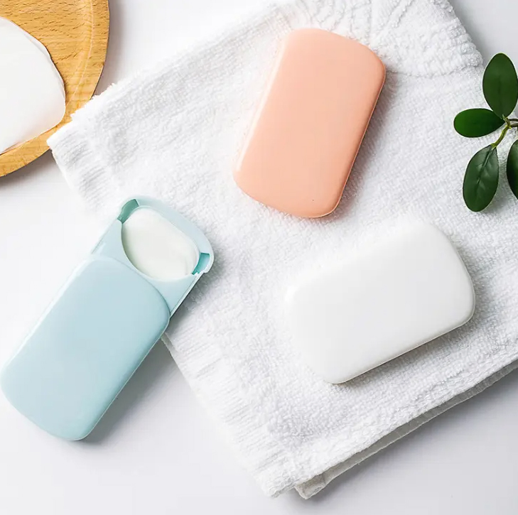 Online Wholesale in Stock Washing Hand Antibacterial Bath Dissolving Foam Dry Sheet Cute Luxury Travel Water Soluble Chamomile Travel Disposable Paper Soap