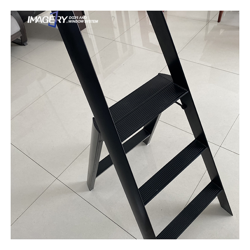 Home Folding Portable Three-Step Multifunctional Easy to Store Aluminum Ladder