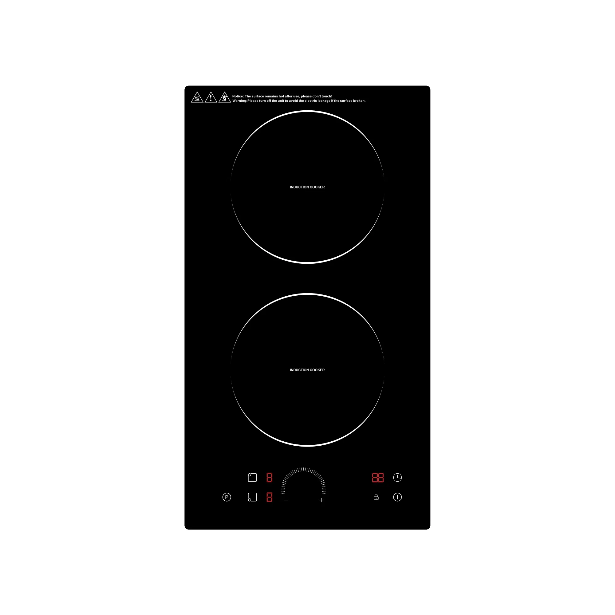 High Quality Electric Cook Built in Double Hobs Induction Stove Kitchen Cooker