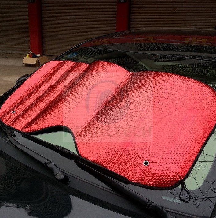 Colored Aluminum Film Composite Bubble as Motorcar Windshields Reflective Insulated Sunscreen Mat