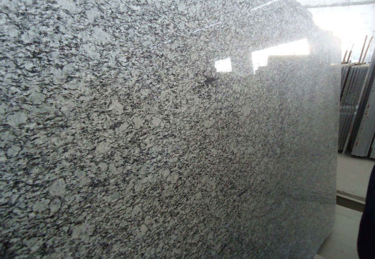 Wave White Granite Stone Slabs for Tiles Countertops