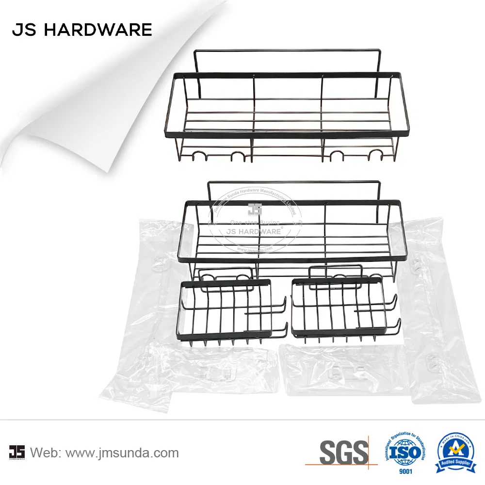 Factory Supply Washroom Fittings Iron Material Bathroom Shelf