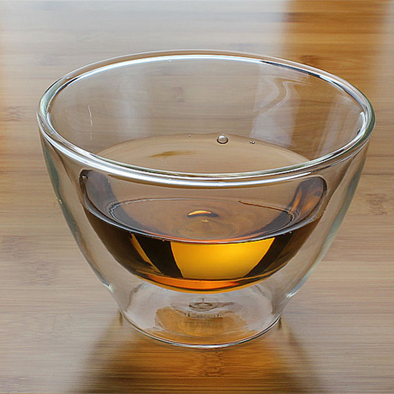 16oz Double Walled Glass Tableware Glass Bowl Soup Bowl Reusable Double Wall Insulated Clear Glass