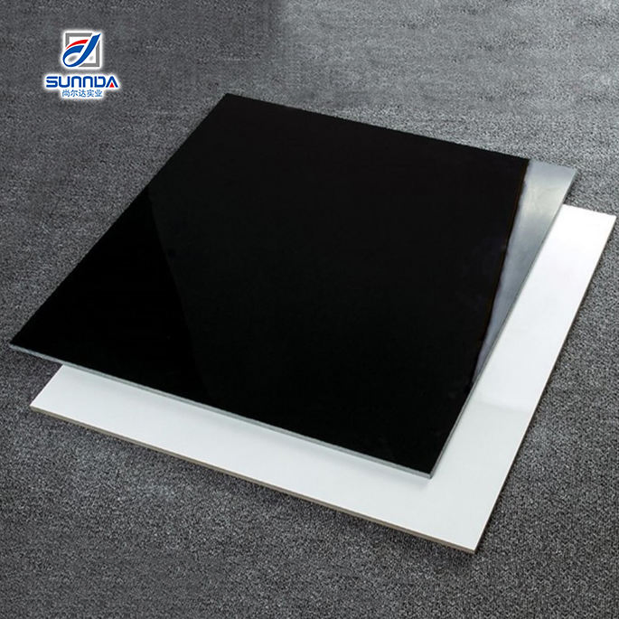 Polished Porcelain Super Black White Nano Polished Double Loading Porcelain Floor Tile