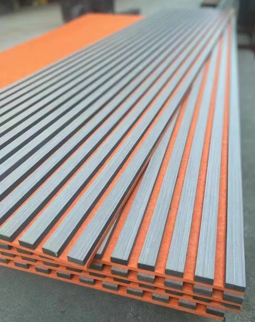AG. Acoustic Wall Covering MDF Wooden Strip Sound-Absorbing Board Pet Felt Slats Acoustic Paneling