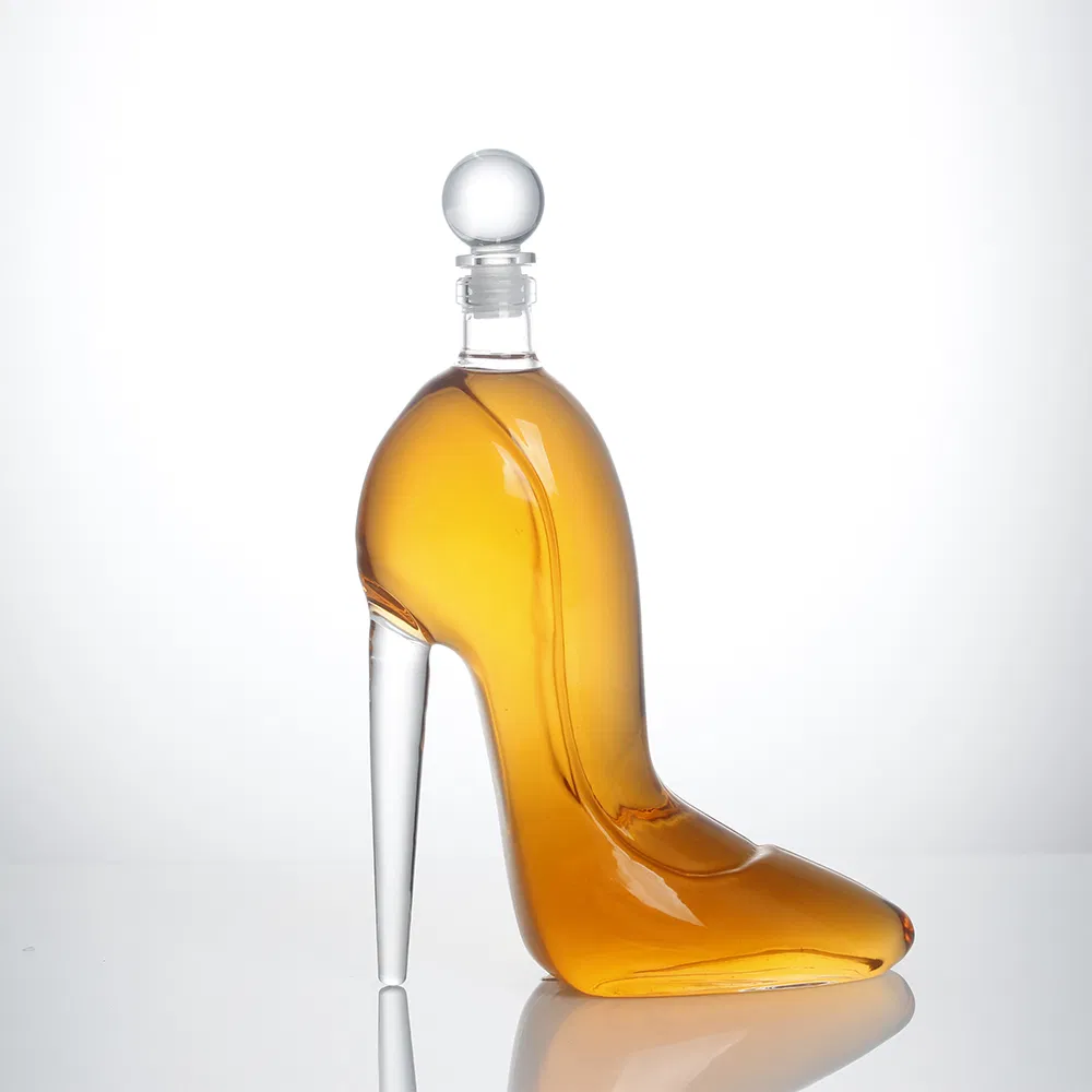 Hand Made Crystal Clear High Borosilicate Liquor Spirits Tequila Whisky Whiskey Glass Wine Decanter