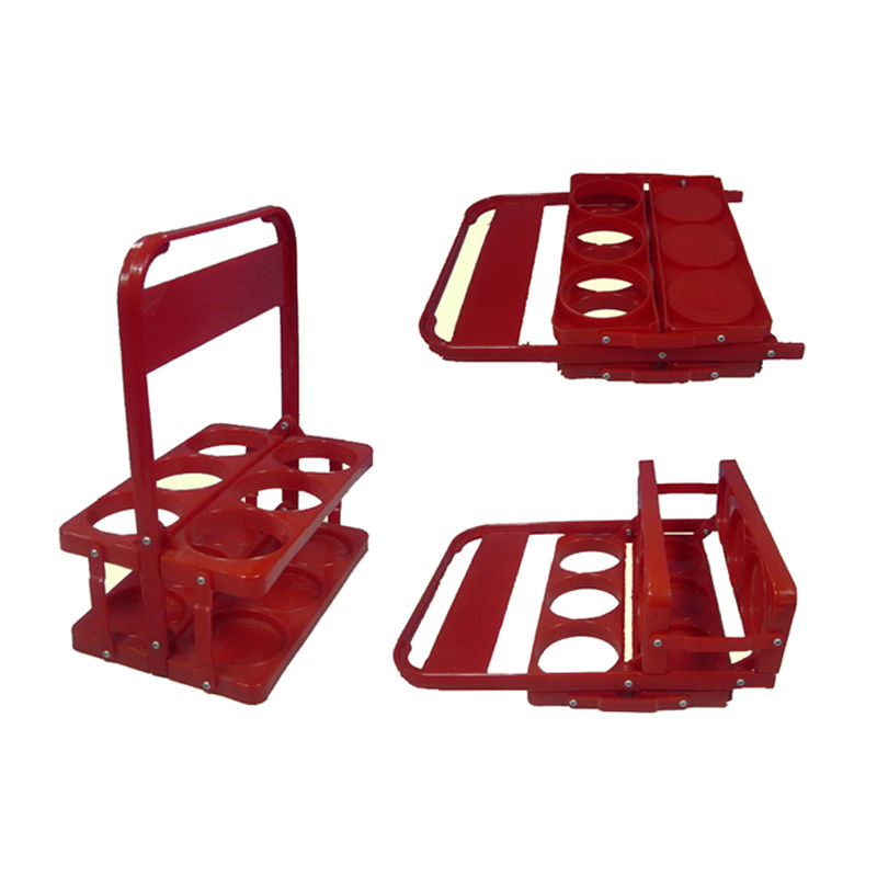 Advertising Foldable Plastic PP Beer Bottle Carrier with Stainless Steel Opener