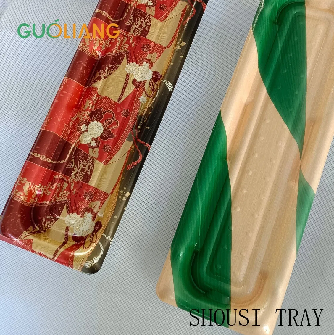 Food Grade Disposable Sushi Tray Plastic Square Sushi Packaging for Takeaway