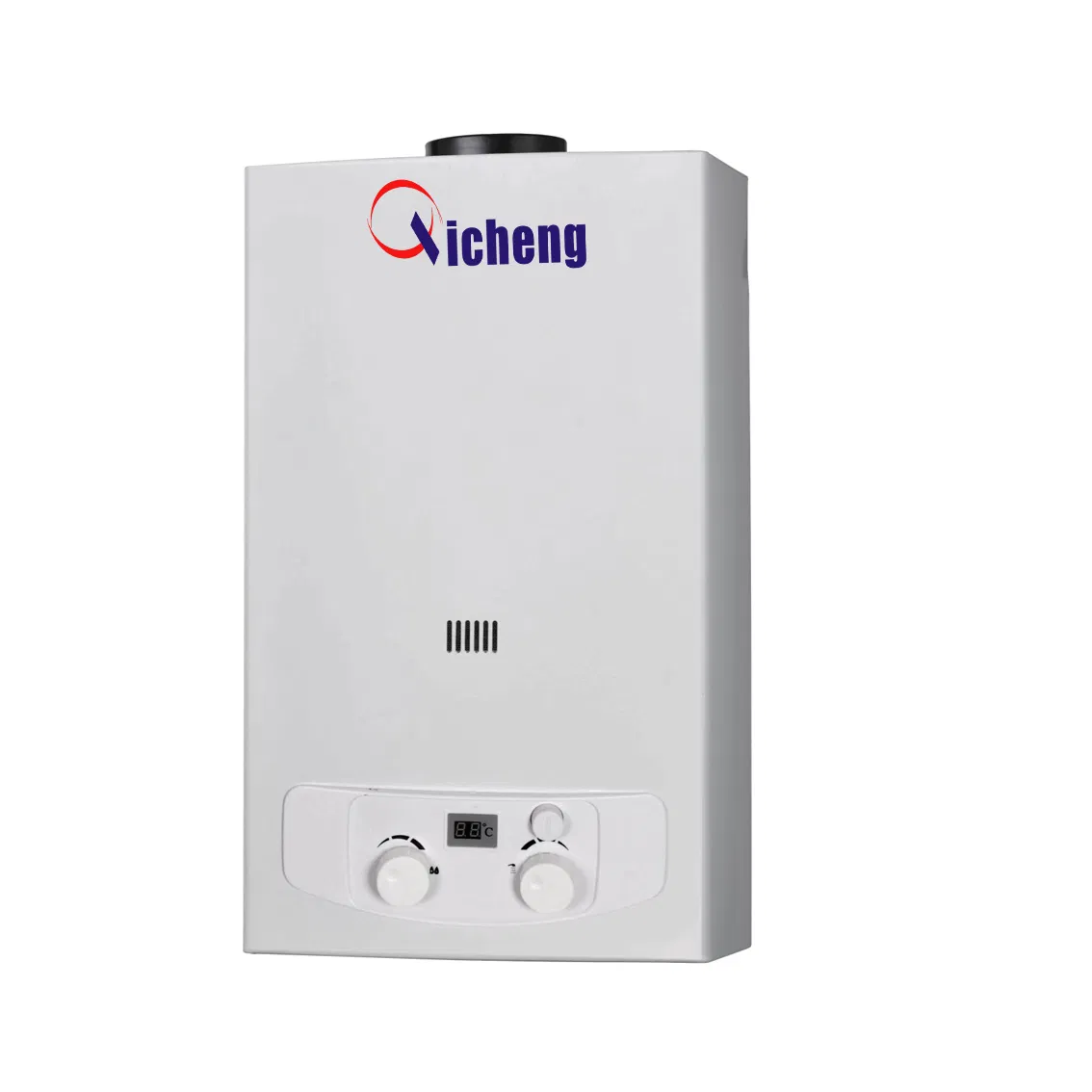 Flue Type Battery Starting Gas Water Heaters White Coated Panel 5.5L
