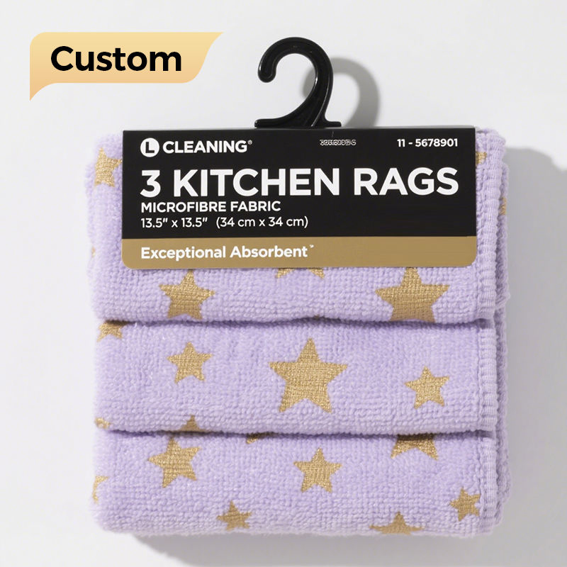 High Quality Digital Printing Custom Packing Microfiber Kitchen Towel for Every Home