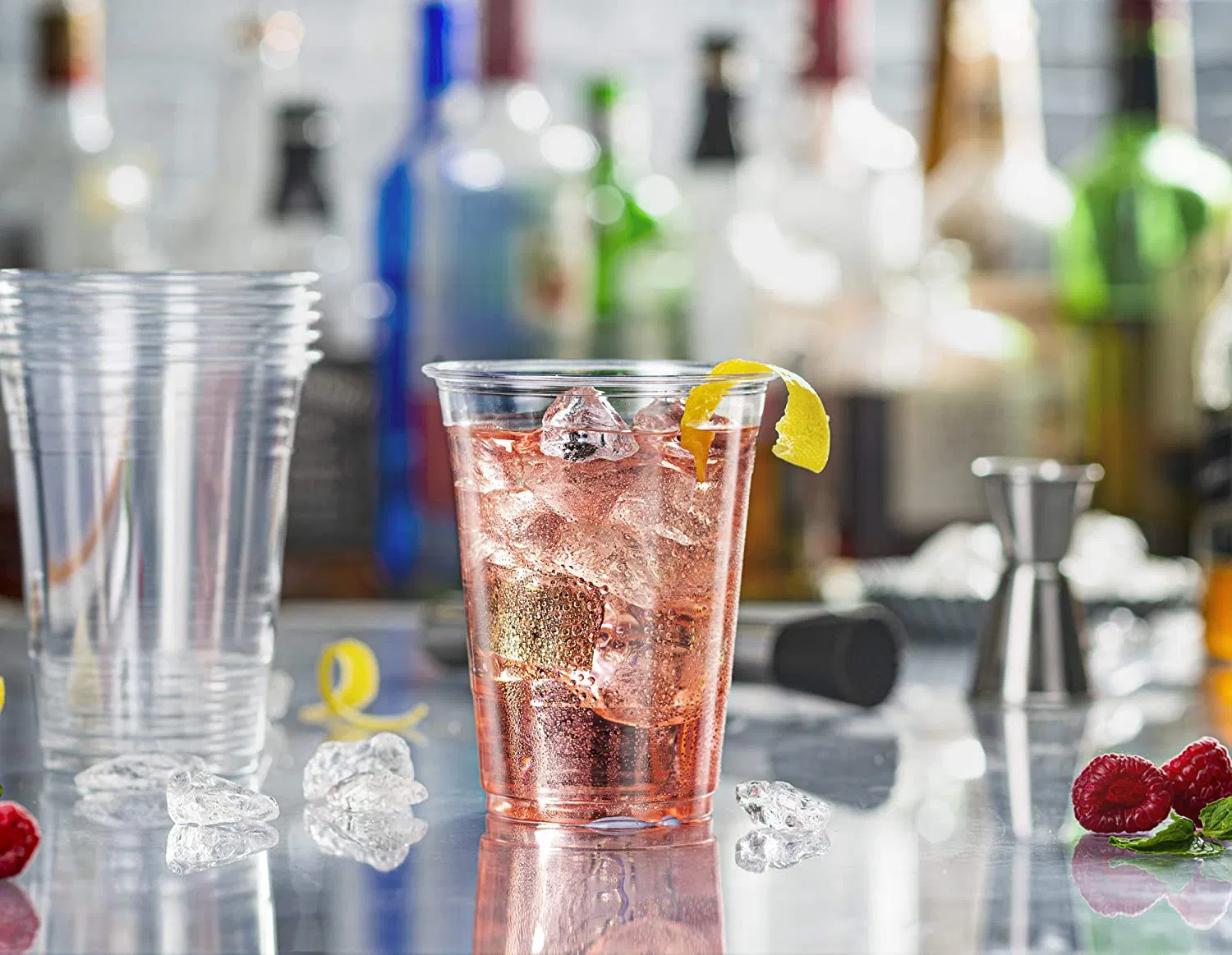 16 Oz Wholesale Pet Disposable Plastic Tumbler Cups for Fettercairn Few Fifty First Fighting Cock