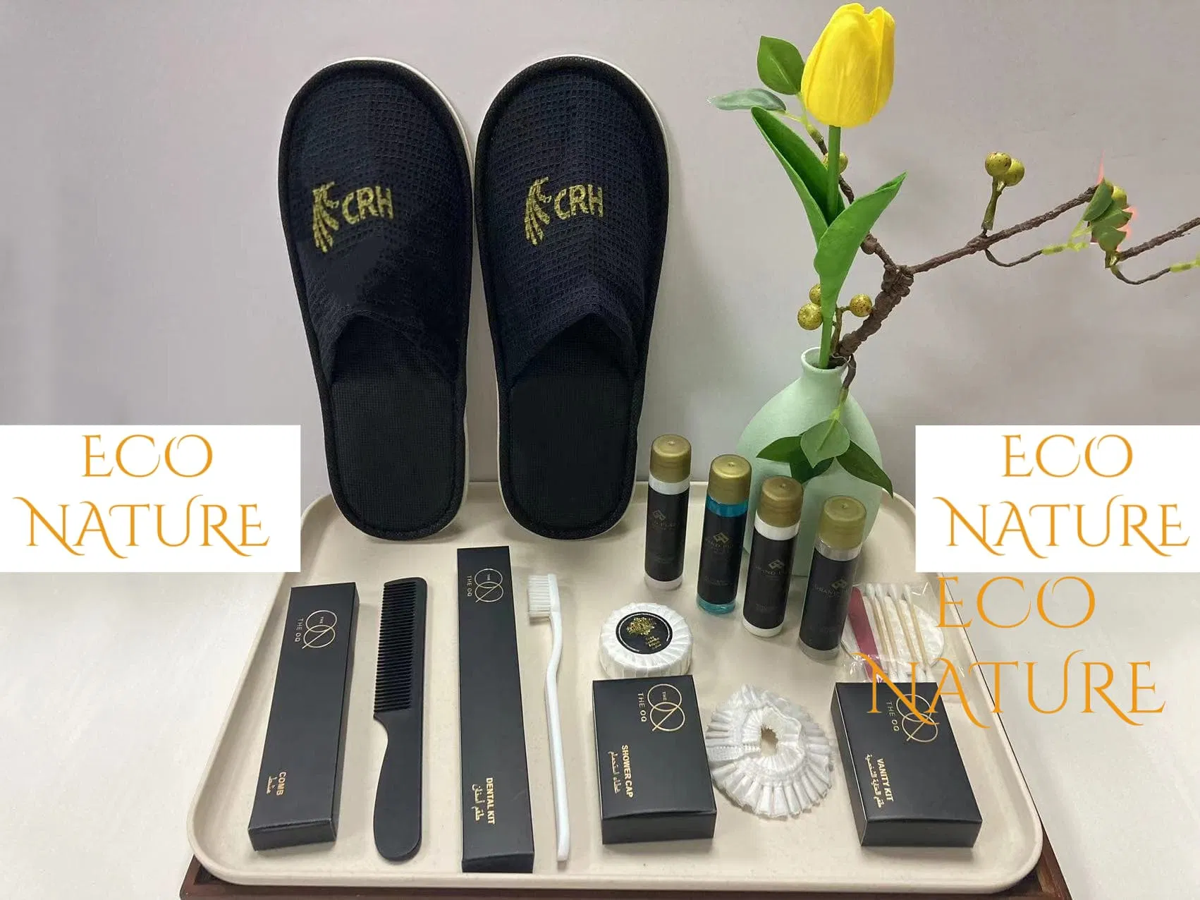 Customized Hotel Amenities Set Wholesale Hotel Toiletry Set Hotel Slippers