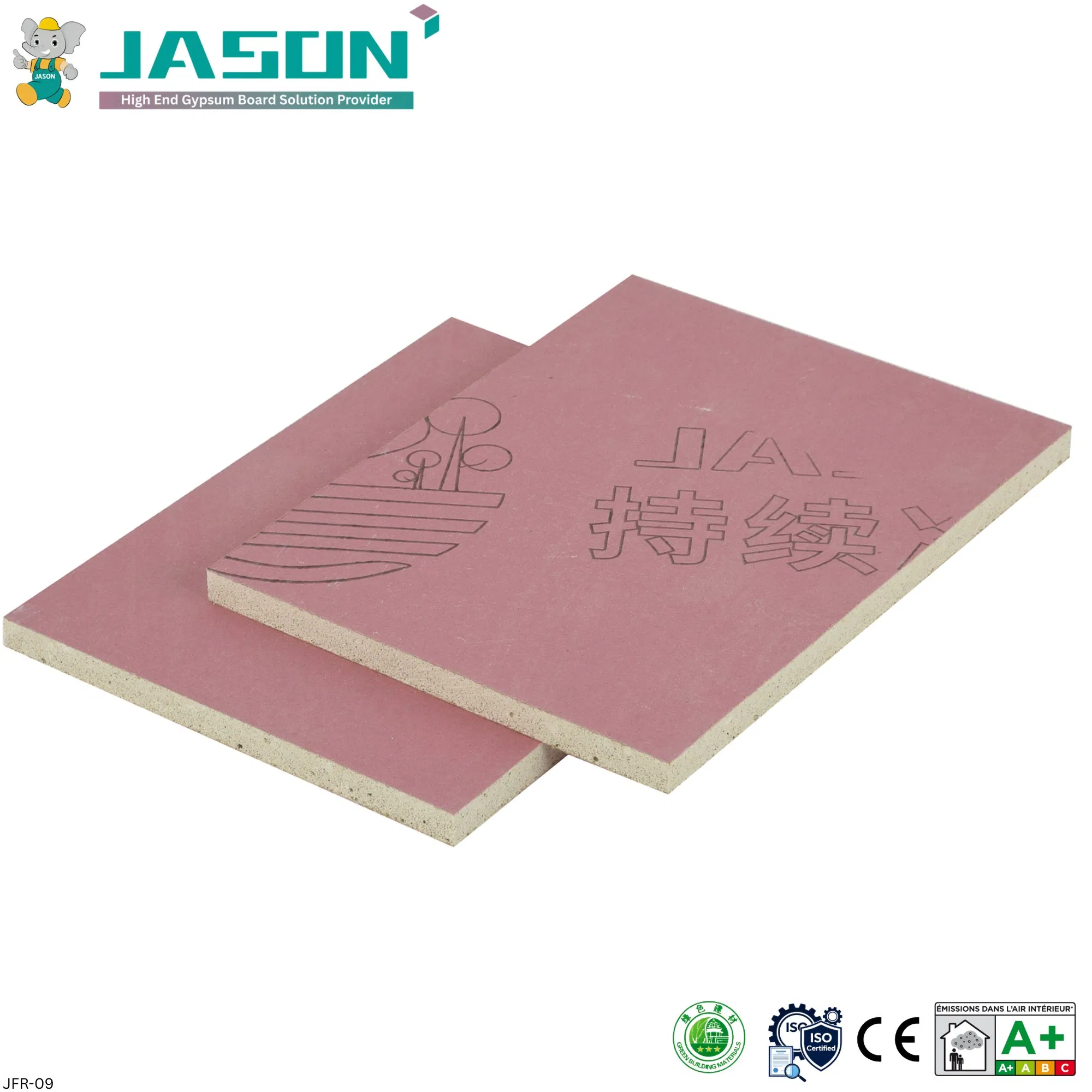 Jason Fire-Resistant Gypsum Board JFR-09, CE Certification