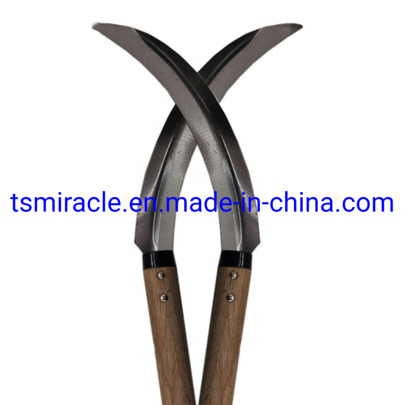 Hot Sale Sugar Cane Bush Knife Cheap Poplar Long Handle Tool Carbon Steel Sickle