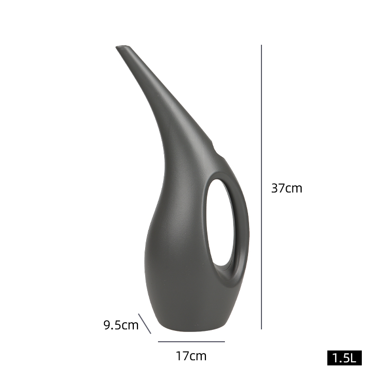 Modern 2.5L Drop-Shaped Plastic Watering Can for Plants