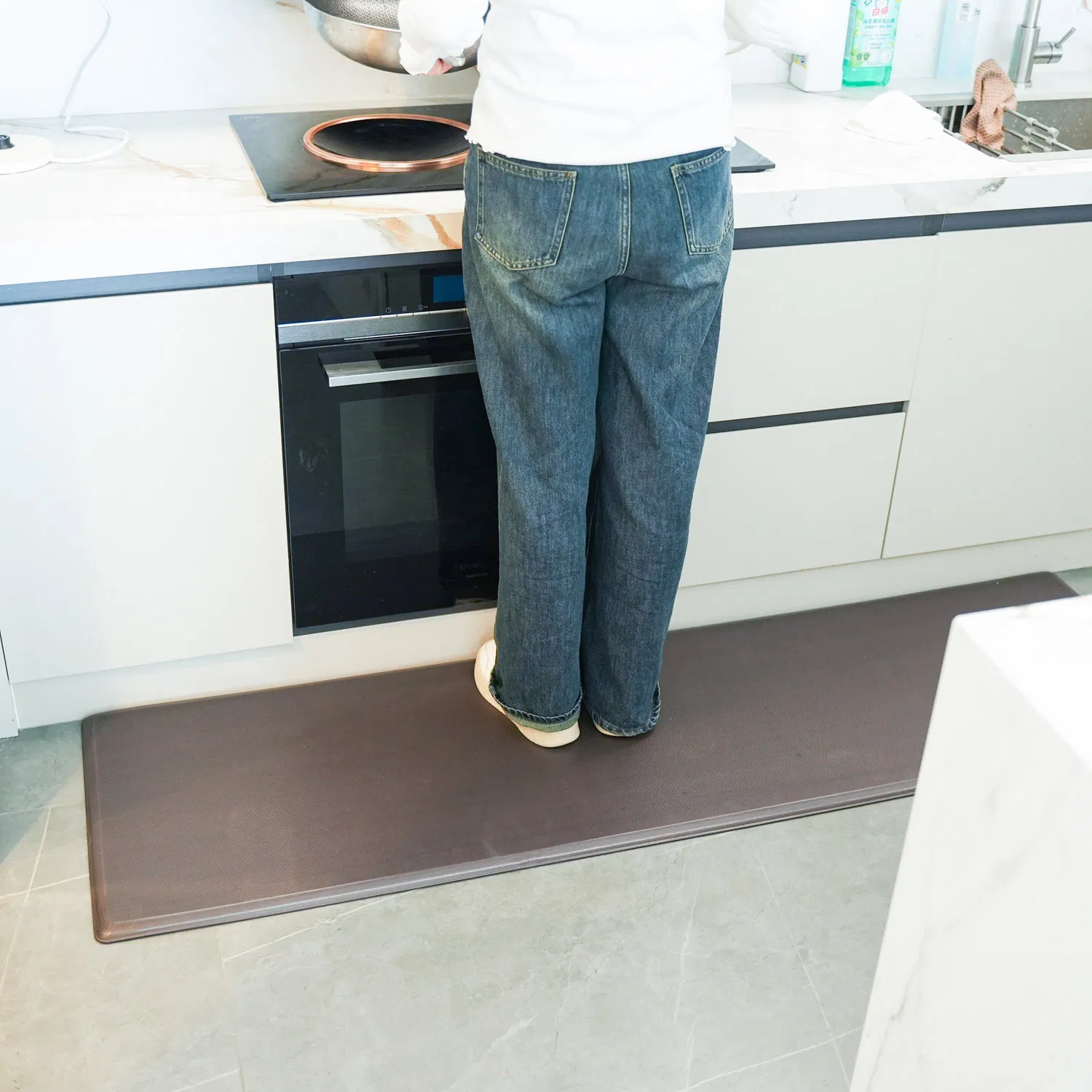 Premium Anti Fatigue Mats, Kitchen Mats for Standing Desk Waterproof Non-Slip Kitchen Rugs